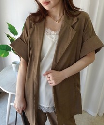 ヴィンテージワッシャー半袖ジャケット【セットアップ可能】