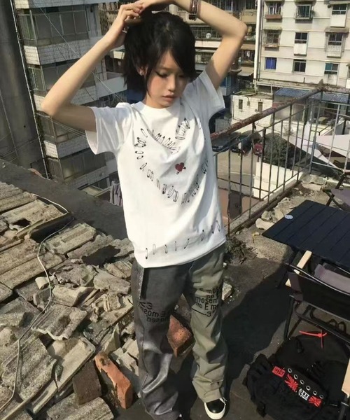 AsheKsha(アシクシャ)の「ゆったり半袖Tシャツ(Tシャツ/カットソー・レディース・ホワイト・M)」の20枚目の写真