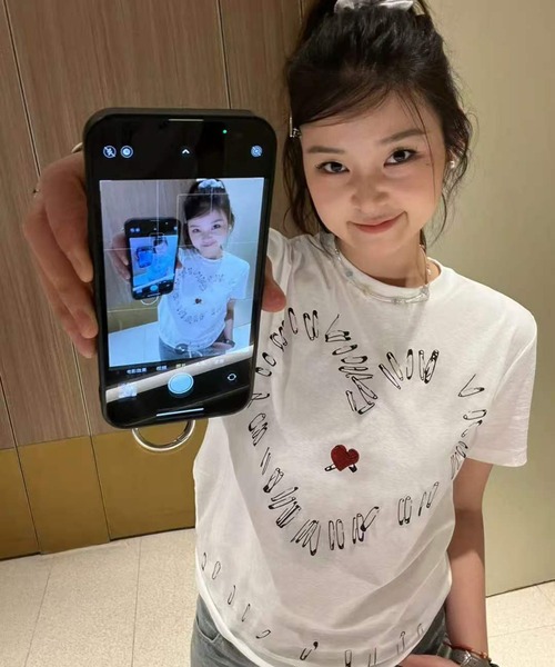 AsheKsha(アシクシャ)の「ゆったり半袖Tシャツ(Tシャツ/カットソー・レディース・ホワイト・M)」の14枚目の写真
