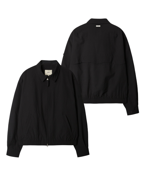 YALE(イェール)の「シアサッカー チェック ブルゾン_ブラック(ブルゾン・レディース・その他・SMALL/MEDIUM/LARGE/X-LARGE)」の1枚目の写真