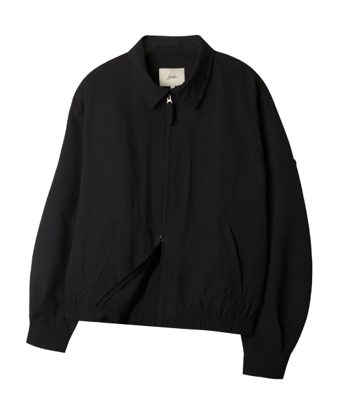 YALE(イェール)の「シアサッカー チェック ブルゾン_ブラック(ブルゾン・レディース・その他・SMALL/MEDIUM/LARGE/X-LARGE)」の2枚目の写真