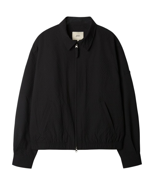 YALE(イェール)の「シアサッカー チェック ブルゾン_ブラック(ブルゾン・レディース・その他・SMALL/MEDIUM/LARGE/X-LARGE)」の3枚目の写真