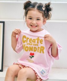 apres les cours | アソートロゴ・モチーフゆったり半袖Tシャツ(Tシャツ/カットソー)