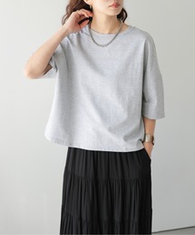 ドロップショルダーシンプルTシャツ/体系カバー/着回し自在/イージーケア