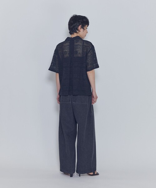 1er Arrondissement(プルミエアロンディスモン)の「ブラックデニムカーブパンツ(デニムパンツ・レディース・ブラック系その他3・38/36)」の5枚目の写真
