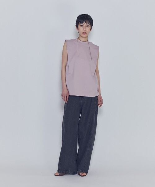 1er Arrondissement(プルミエアロンディスモン)の「ブラックデニムカーブパンツ(デニムパンツ・レディース・ブラック系その他3・38/36)」の10枚目の写真