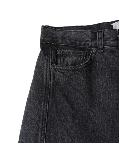 1er Arrondissement(プルミエアロンディスモン)の「ブラックデニムカーブパンツ(デニムパンツ・レディース・ブラック系その他3・38/36)」の13枚目の写真