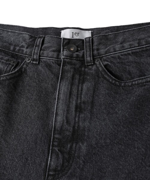 1er Arrondissement(プルミエアロンディスモン)の「ブラックデニムカーブパンツ(デニムパンツ・レディース・ブラック系その他3・38/36)」の14枚目の写真