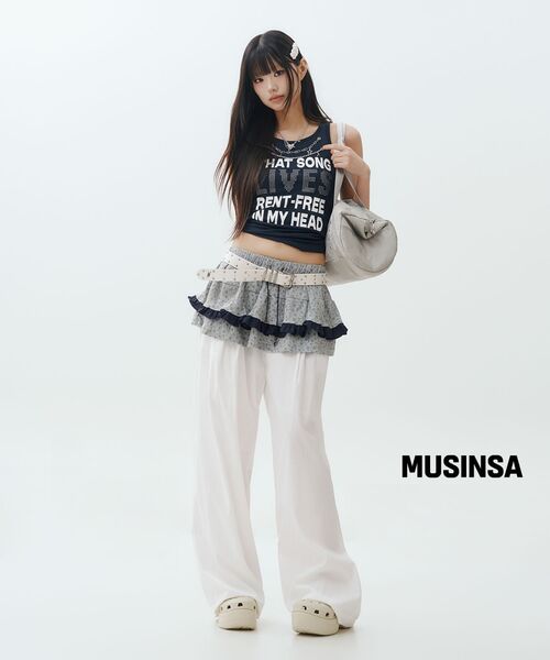LUVISTRUE(ラヴイズトゥルー)の「SY NECKLACE SONG SLEEVELESS TEE(NAVY)(Tシャツ/カットソー・レディース・その他・FREE)」の6枚目の写真