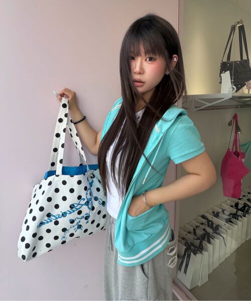 LUVISTRUE(ラヴイズトゥルー)の「SY NECKLACE SONG SLEEVELESS TEE(NAVY)(Tシャツ/カットソー・レディース・その他・FREE)」の7枚目の写真