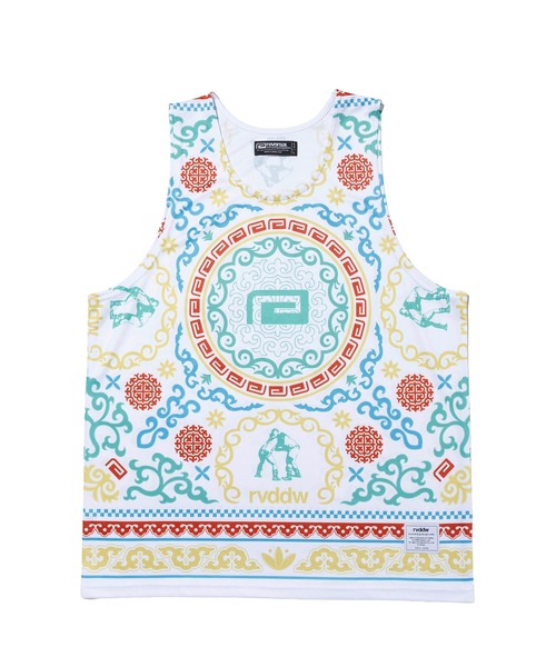 reversal/リバーサル＞TRIBAL PATTERN MESH TANK TOP（タンクトップ