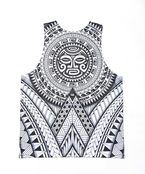 reversal/リバーサル＞TRIBAL PATTERN MESH TANK TOP（タンクトップ