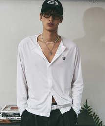 RIBBED BUTTERFLY PATCH CARDIGAN_IVORY