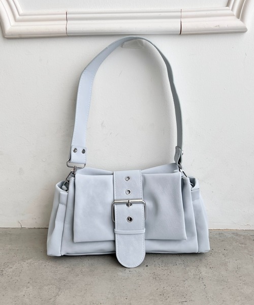 Loueme（ルエム）の「ハトメベルト2WAYショルダーバッグ（ショルダーバッグ・レディース・ピンク/オフホワイト/ブラウン/ライトブルー/ブラック・FREE）」の8枚目の写真