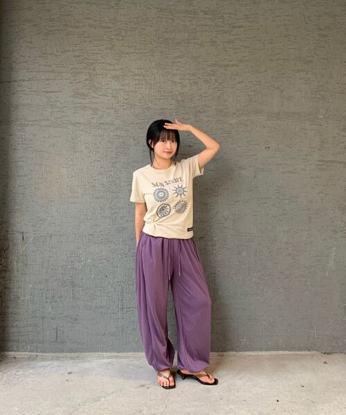 FREEMARIO（フリーマリオ）の「サンマークTシャツ [クリーム]（Tシャツ/カットソー・レディース・クリーム・SMALL/MEDIUM）」の7枚目の写真
