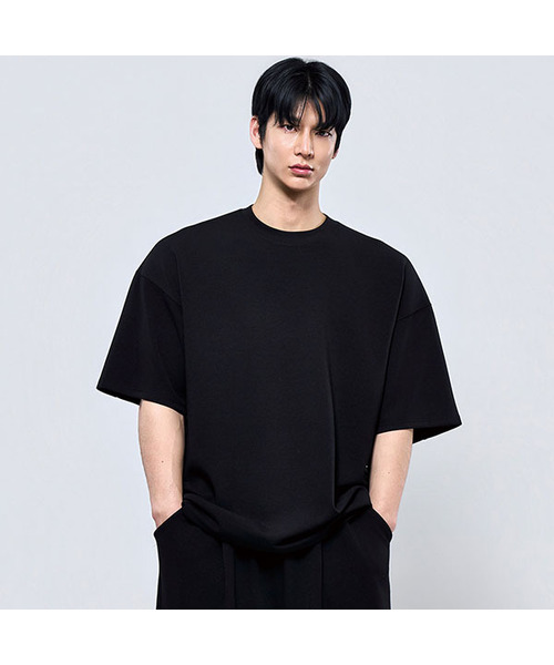 PHYSICAL GARMENTS（フィジカルガーメンツ）の「P2626 ガイロンテンション切り替え半袖Tシャツ[4COLOR]（Tシャツ/カットソー・メンズ・ホワイト/ブラック/チャコール・MEDIUM/LARGE/X-LARGE/XX-LARGE）」の2枚目の写真