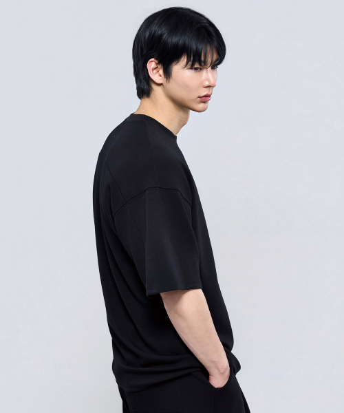 PHYSICAL GARMENTS（フィジカルガーメンツ）の「P2626 ガイロンテンション切り替え半袖Tシャツ[4COLOR]（Tシャツ/カットソー・メンズ・ホワイト/ブラック/チャコール・MEDIUM/LARGE/X-LARGE/XX-LARGE）」の11枚目の写真