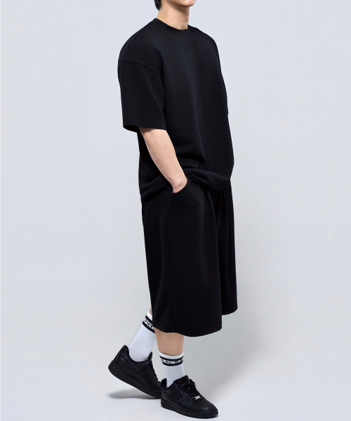 PHYSICAL GARMENTS（フィジカルガーメンツ）の「P2626 ガイロンテンション切り替え半袖Tシャツ[4COLOR]（Tシャツ/カットソー・メンズ・ホワイト/ブラック/チャコール・MEDIUM/LARGE/X-LARGE/XX-LARGE）」の13枚目の写真