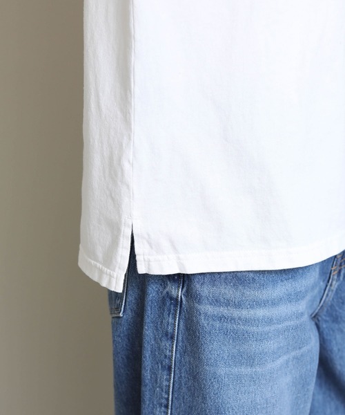 Re Fiina(フィーナ)の「ロールアップスリーブT(Tシャツ/カットソー・レディース・ピンク/ブラウン/オフホワイト/サックスブルー/カーキ・FREE)」の13枚目の写真