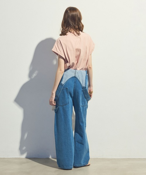 Re Fiina(フィーナ)の「ロールアップスリーブT(Tシャツ/カットソー・レディース・ピンク/ブラウン/オフホワイト/サックスブルー/カーキ・FREE)」の22枚目の写真