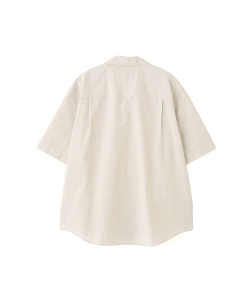 MHL.（エムエイチエル）の「HIGHCOUNT TOP DYED COTTON（シャツ/ブラウス・メンズ・アイボリー/ブルー・SMALL/MEDIUM/LARGE）」の5枚目の写真