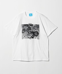 MAP OF SKY（マップオブスカイ）の「＜MAP OF SKY＞PINS プリント Tシャツ（Tシャツ/カットソー）」