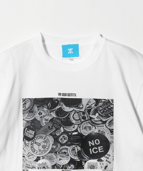 MAP OF SKY（マップオブスカイ）の「＜MAP OF SKY＞PINS プリント Tシャツ（Tシャツ/カットソー・メンズ・ホワイト・S/L/M）」の3枚目の写真