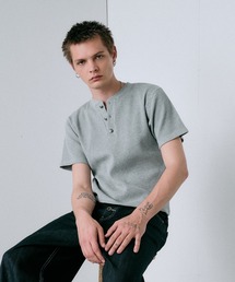 compact thermal henry neck T-shirt / コンパクトサーマルヘンリーネックTシャツ