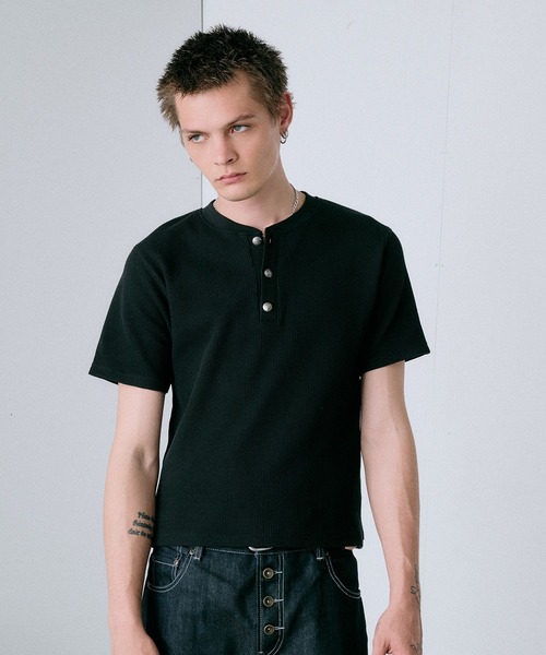 compact thermal henry neck T-shirt / コンパクトサーマルヘンリー
