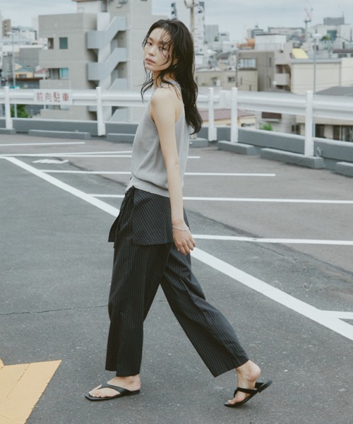 DRWCYS（ドロシーズ）の「2WAYストライプラップパンツ（その他パンツ・レディース・ブラック・FREE）」の10枚目の写真