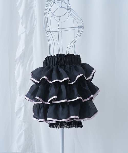Magia Charm(マギアチャーム)の「オーガンジーフリルショートパンツ(その他パンツ・レディース・ブラック/ホワイト・F)」の21枚目の写真