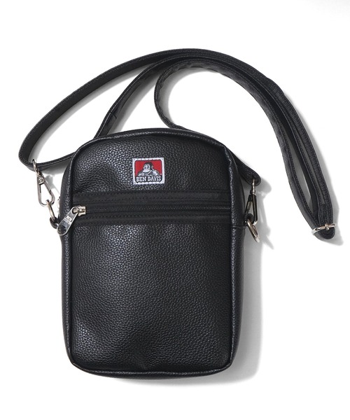 BEN DAVIS(ベンデイビス)の「《BEN DAVIS》PU LEATHER SHOULDER(ショルダーバッグ・メンズ・ブラック・FREE)」の1枚目の写真