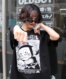 ハードコアチョコレート（ハードコアチョコレート）の「忍者ハットリくん(どんぐりまなこブラック)（Tシャツ/カットソー）」