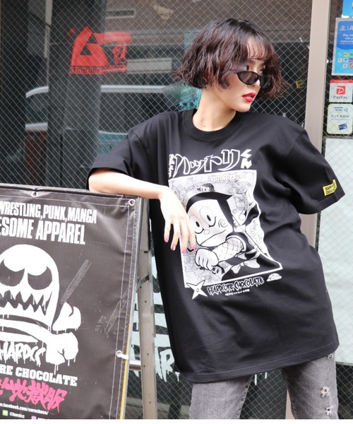 ハードコアチョコレート（ハードコアチョコレート）の「忍者ハットリくん(どんぐりまなこブラック)（Tシャツ/カットソー・メンズ・ブラック・LARGE/XX-LARGE/X-LARGE）」の2枚目の写真
