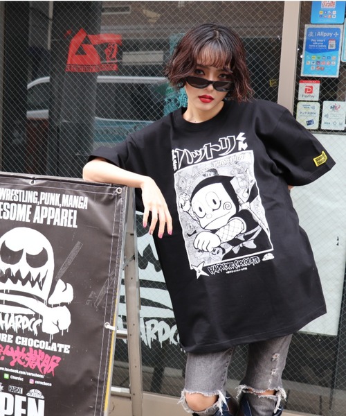 ハードコアチョコレート（ハードコアチョコレート）の「忍者ハットリくん(どんぐりまなこブラック)（Tシャツ/カットソー・メンズ・ブラック・LARGE/XX-LARGE/X-LARGE）」の3枚目の写真
