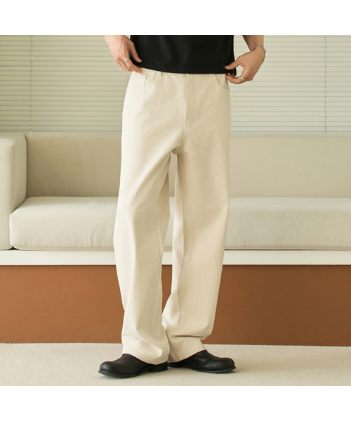 HYOJI(ヒョージ)の「26 SS ストレートカチオンパンツ (4カラー)(その他パンツ・メンズ・ブラック/ベージュ/グレー/クリーム・S/M/L/XL)」の4枚目の写真