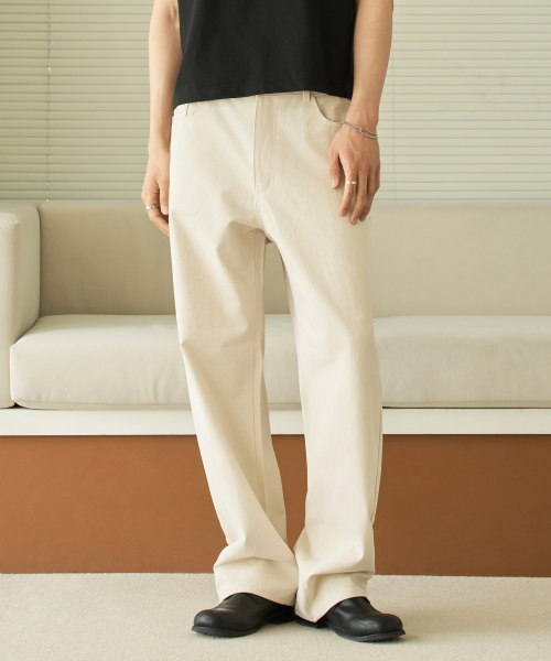HYOJI(ヒョージ)の「26 SS ストレートカチオンパンツ (4カラー)(その他パンツ・メンズ・ブラック/ベージュ/グレー/クリーム・S/M/L/XL)」の6枚目の写真