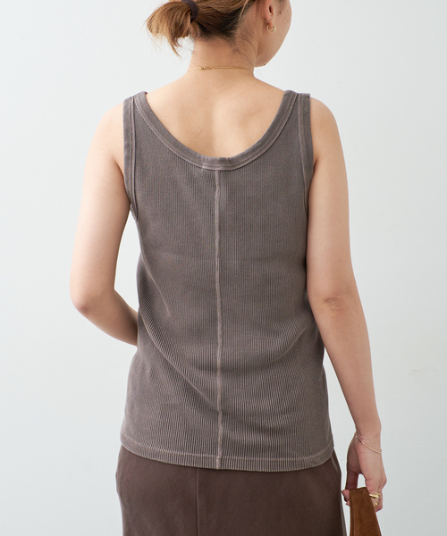 Deuxieme Classe(ドゥーズィエムクラス)の「* Vintage タンクトップ(Tシャツ/カットソー・レディース・ベージュ/ブラック系その他/カーキ/ブラウン・FREE)」の18枚目の写真