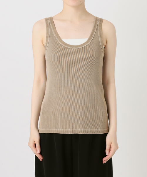 Deuxieme Classe(ドゥーズィエムクラス)の「* Vintage タンクトップ(Tシャツ/カットソー・レディース・ベージュ/ブラック系その他/カーキ/ブラウン・FREE)」の6枚目の写真