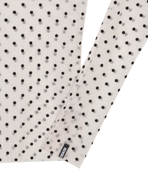 NICK&NICOLE(ニックアンドニコール)の「NICOLE LABEL SEE-THROUGH DOTS TOPS_2 COLOR(Tシャツ/カットソー・レディース・その他・L/M/MEDIUM/LARGE)」の15枚目の写真