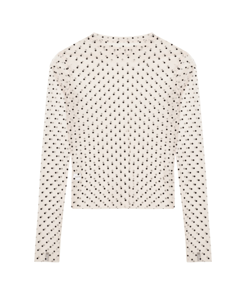 NICK&NICOLE(ニックアンドニコール)の「NICOLE LABEL SEE-THROUGH DOTS TOPS_2 COLOR(Tシャツ/カットソー・レディース・その他・L/M/MEDIUM/LARGE)」の16枚目の写真