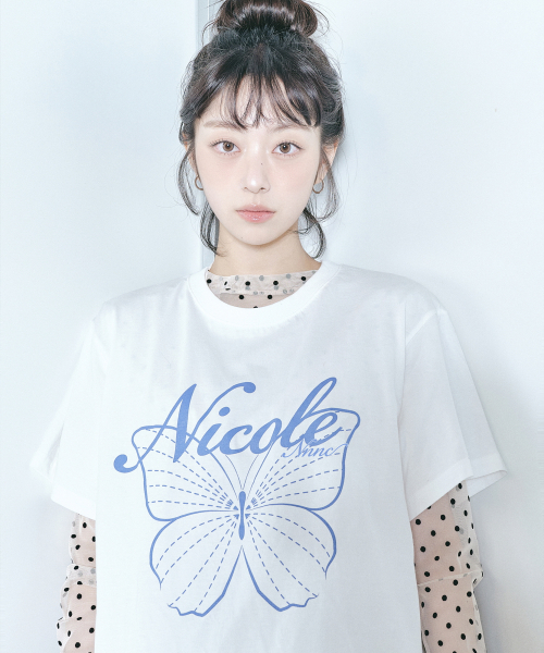 NICK&NICOLE(ニックアンドニコール)の「NICOLE LABEL SEE-THROUGH DOTS TOPS_2 COLOR(Tシャツ/カットソー・レディース・その他・L/M/MEDIUM/LARGE)」の10枚目の写真