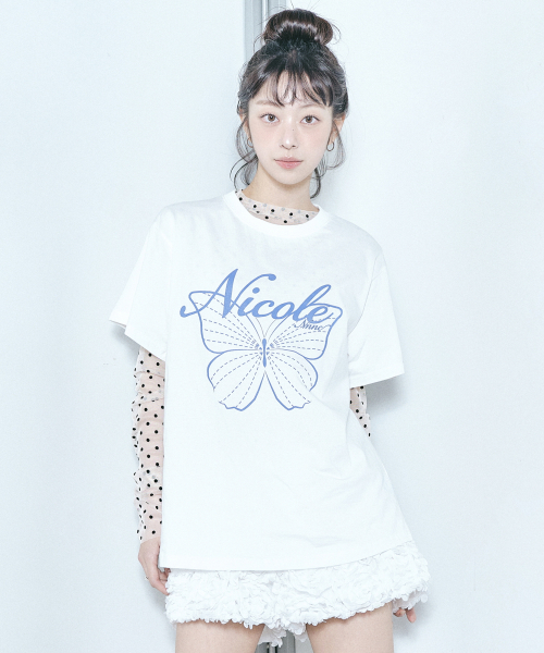 NICK&NICOLE(ニックアンドニコール)の「NICOLE LABEL SEE-THROUGH DOTS TOPS_2 COLOR(Tシャツ/カットソー・レディース・その他・L/M/MEDIUM/LARGE)」の11枚目の写真