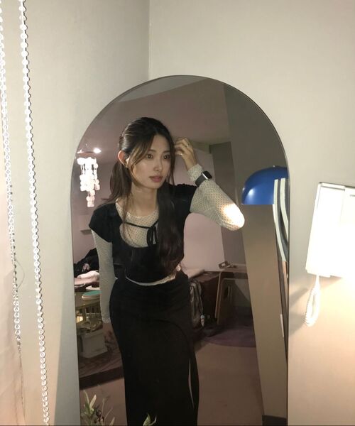 NICK&NICOLE(ニックアンドニコール)の「NICOLE LABEL SEE-THROUGH DOTS TOPS_2 COLOR(Tシャツ/カットソー・レディース・その他・L/M/MEDIUM/LARGE)」の12枚目の写真