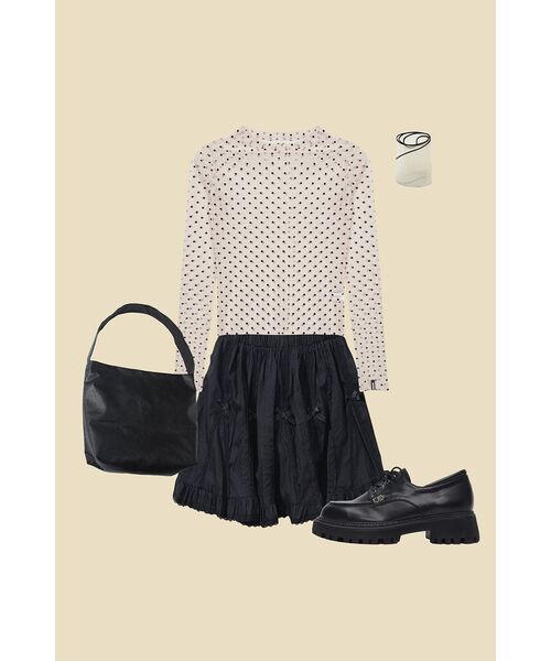 NICK&NICOLE(ニックアンドニコール)の「NICOLE LABEL SEE-THROUGH DOTS TOPS_2 COLOR(Tシャツ/カットソー・レディース・その他・L/M/MEDIUM/LARGE)」の2枚目の写真