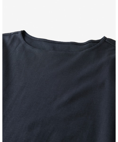 DoCLASSE( ドゥクラッセ)の「【ボートネック・5分袖/スーピマ・DoT】(Tシャツ/カットソー・レディース・ホワイト/ブラック/グリーン/ダークネイビー/ライトグレー・L/M/S/LL/3L)」の19枚目の写真