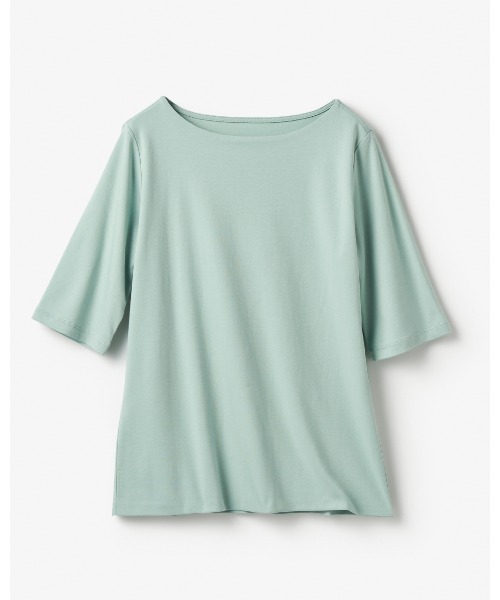DoCLASSE( ドゥクラッセ)の「【ボートネック・5分袖/スーピマ・DoT】(Tシャツ/カットソー・レディース・ホワイト/ブラック/グリーン/ダークネイビー/ライトグレー・L/M/S/LL/3L)」の22枚目の写真