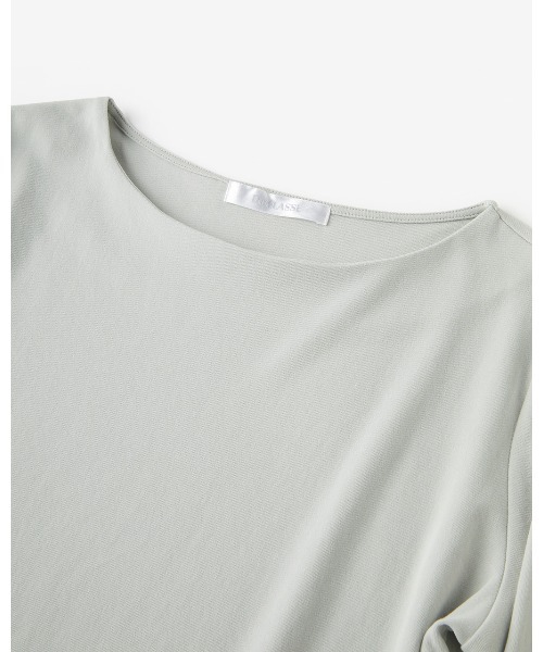 DoCLASSE（ ドゥクラッセ）の「ハイカウントコットン・ボートネック／7分袖（Tシャツ/カットソー・レディース・チャコール/ブラック/グレー・S）」の5枚目の写真