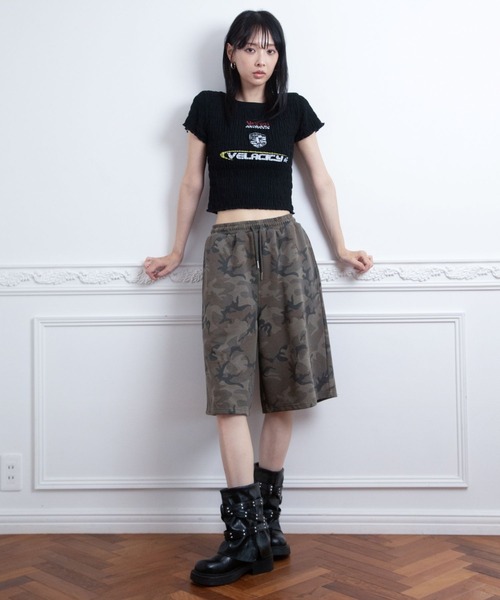 3.3 Field Trip (3.3フィールドトリップ)の「3.3 Field Trip/ギャザーデザインTEE(Tシャツ/カットソー・レディース・ブラック/ホワイト/ネイビー・FREE)」の18枚目の写真