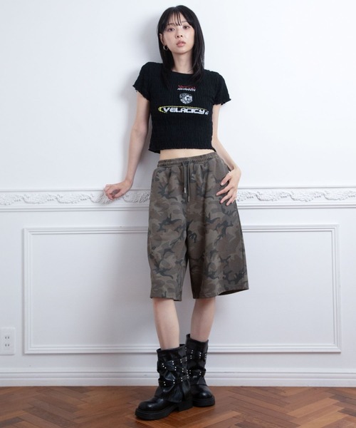 3.3 Field Trip (3.3フィールドトリップ)の「3.3 Field Trip/ギャザーデザインTEE(Tシャツ/カットソー・レディース・ブラック/ホワイト/ネイビー・FREE)」の17枚目の写真
